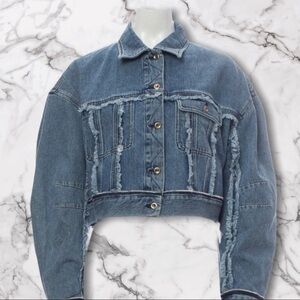 NWT ACNE cropped denim jean jacket